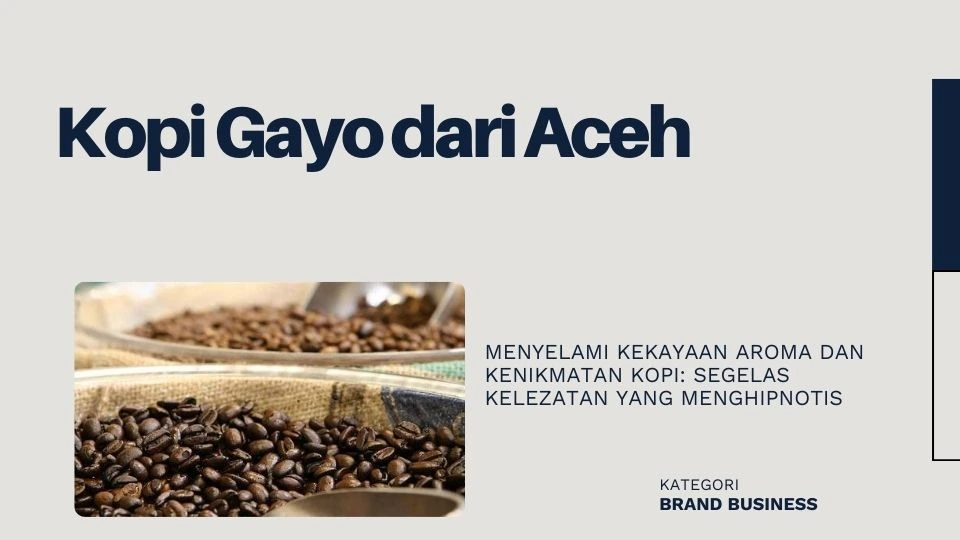 Kopi Gayo dari Aceh