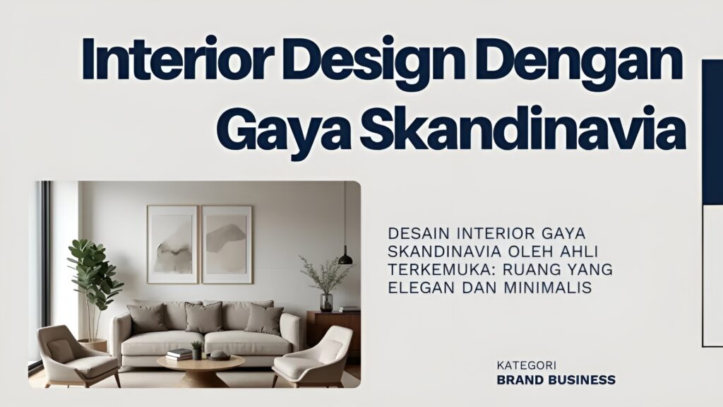 Interior designer dengan gaya skandinavia