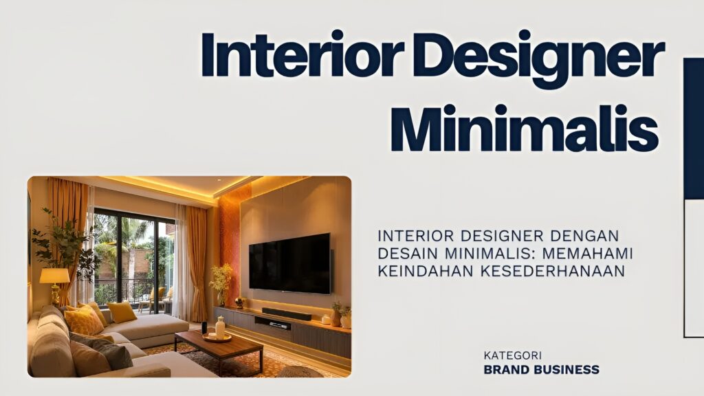 Interior designer minimalis