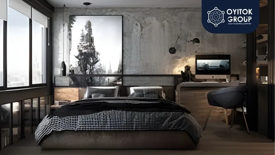 inspirasi desain interior industri