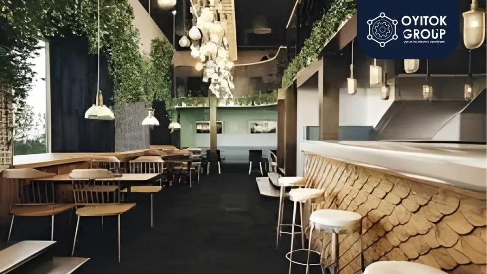 Desain interior cafe unik